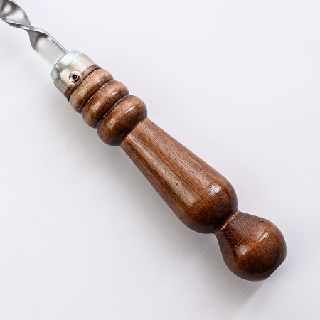 Шампур нержавеющий 670*12*3 мм с деревянной ручкой в Анадыре