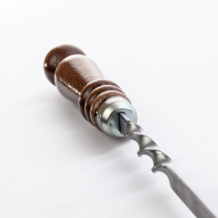 Stainless skewer 670*12*3 mm with wooden handle в Анадыре