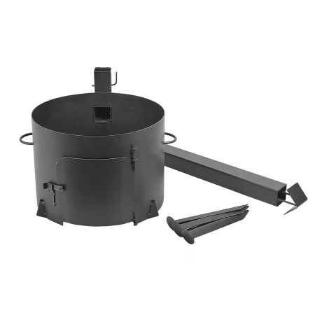 Stove with a diameter of 410 mm with a pipe for a cauldron of 16 liters в Анадыре