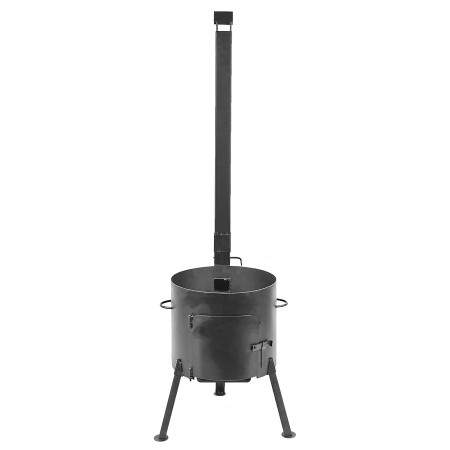 Печь диаметром 440 мм с трубой под казан 18-22 литра в Анадыре