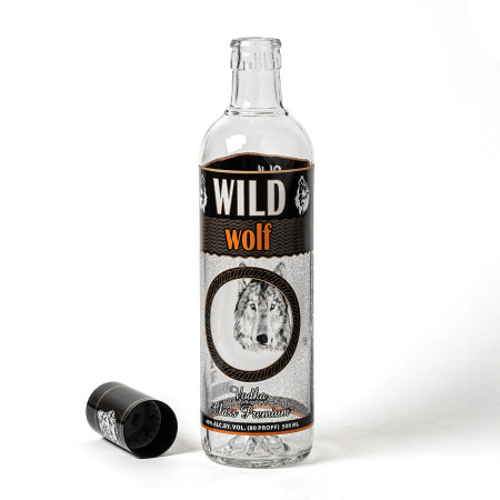 Бутылка сувенирная "Волк" 0,5 литра в Анадыре