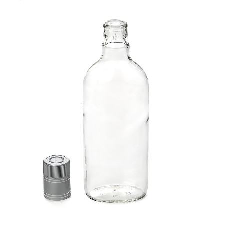 Бутылка "Фляжка" 0,5 литра с пробкой гуала в Анадыре